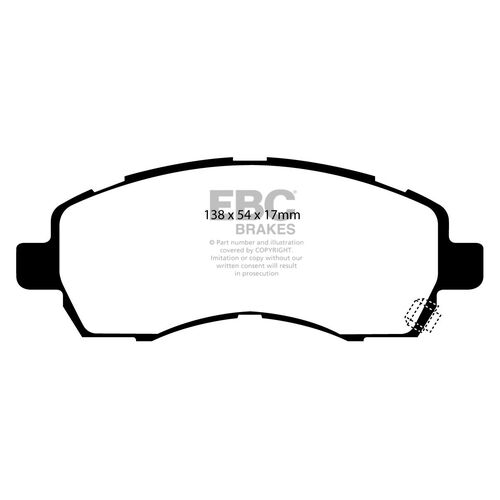 Колодки тормозные EBC Brake Disc DP1138