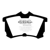 EBC Ultimax задние тормозные колодки для Honda Accord 6-7 (98-08)