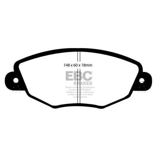 EBC Ultimax передние тормозные колодки для Jaguar X-type/Ford Mondeo (mk3) (под 300мм диск)