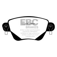 EBC Ultimax задние тормозные колодки для Jaguar X-type/Ford Mondeo (mk3)