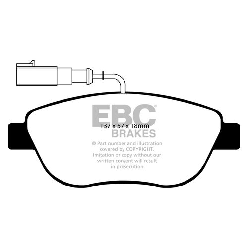 Колодки тормозные EBC Brake Disc DP1383
