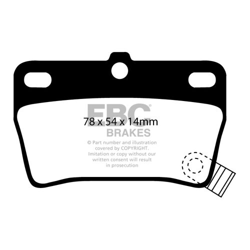 Колодки тормозные EBC Brake Disc DP1403