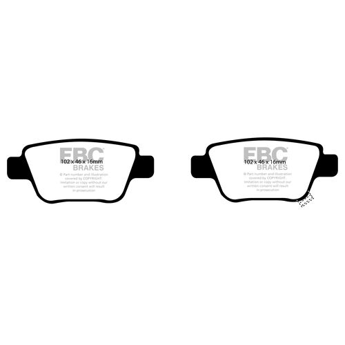 Колодки тормозные EBC Brake Disc DP1519