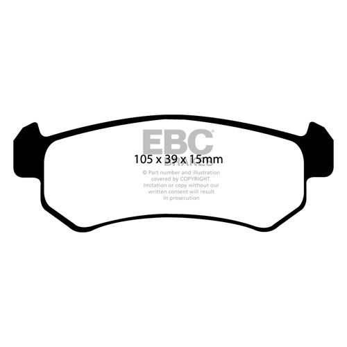 EBC Ultimax задние тормозные колодки для Chevrolet Lacetti/Nubira (05-08)