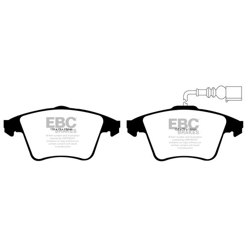 EBC Ultimax передние тормозные колодки для VW Transporter (Kombi)/Camper/Caravelle (T5/T6) (под 308/333мм диск) EBC Ultimax передние тормозные колодки для VW Transporter (Kombi)/Camper/Caravelle (T5/T6) (под 308/333мм диск)