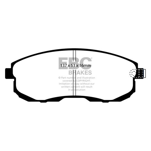 EBC Ultimax передние тормозные колодки для Nissan Juke/Cube/350z/Skyline v35/Stagea/Tiida (под 280/296мм диск)