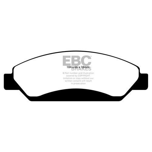 EBC Ultimax передние тормозные колодки для Cadillac Escalade/Tahoe/Avalanche/GMC Yukon (07-08)