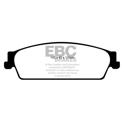 EBC Ultimax Задние тормозные колодки для Cadillac Escalade/Chevrolet Tahoe/Avalanche/GMC Yukon (08-14) EBC Ultimax Задние тормозные колодки для Cadillac Escalade/Chevrolet Tahoe/Avalanche/GMC Yukon (08-14)
