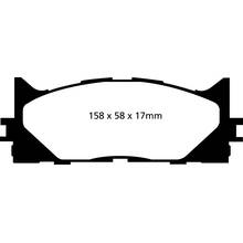 EBC Ultimax Передние тормозные колодки для Toyota Camry/Lexus ES (2007+)