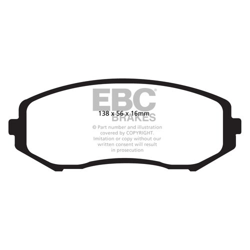 EBC Ultimax передние тормозные колодки для Suzuki Grand Vitara (2006+)