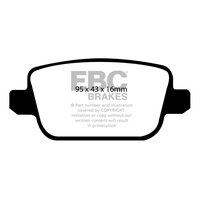 EBC Ultimax задние тормозные колодки для Volvo S80  (2007-2016) (302мм диск)