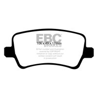 EBC Greenstuff задние колодки DP61934