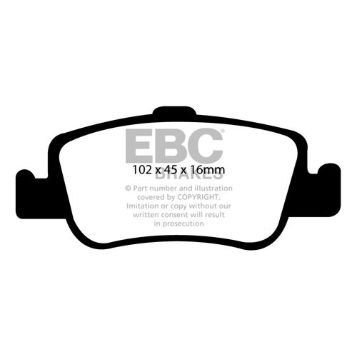Колодки тормозные EBC Brake Disc DP1949