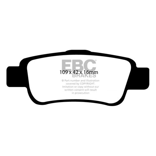 EBC Ultimax задние тормозные колодки для Honda CRV (2007+)
