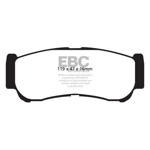 Колодки тормозные EBC Brake Disc DP1982