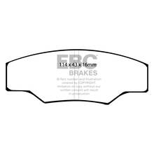 EBC Redstuff тормозные колодки для Caterham JPE/C21/G12 (AP Racing)