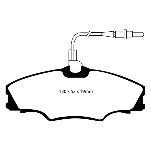 EBC Greenstuff передние тормозные колодки для Peugeot 406 (1995-2004) EBC Greenstuff передние тормозные колодки для Peugeot 406 (1995-2004)