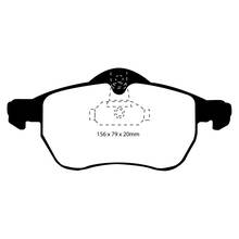 EBC Greenstuff передние тормозные колодки для Opel Astra G/Zafira A