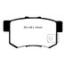 EBC Greenstuff задние тормозные колодки для Honda Civic Type-R/ S2000/Accord Euro R/ Integra Type-R