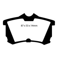 EBC Greenstuff задние тормозные колодки для Honda Accord 6-7 (98-08)