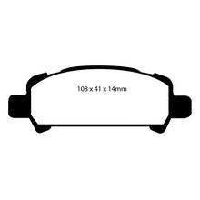 EBC Greenstuff задние тормозные колодки для Subaru Forester/Legacy (SF/SG/BE/BH)