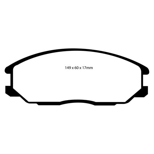 GreenStuff передние тормозные колодки для Hyundai Santa Fe/Grandeur/SSANGYONG Action/Kyron