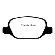 EBC GreenStuff задние тормозные колодки для Abarth 500/595/695/Fiat 500/Doblo/Punto/Lancia Musa