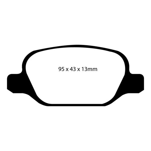 EBC GreenStuff задние тормозные колодки для Abarth 500/595/695/Fiat 500/Doblo/Punto/Lancia Musa EBC GreenStuff задние тормозные колодки для Abarth 500/595/695/Fiat 500/Doblo/Punto/Lancia Musa