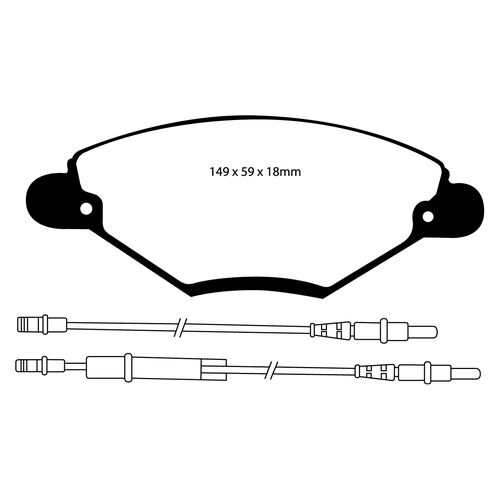 Колодки тормозные EBC Brake Disc DP21371