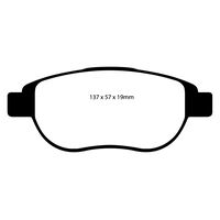 EBC Greenstuff передние тормозные колодки для Peugeot 307/308/207/208/Citroen C4/DS3/DS4/DS5