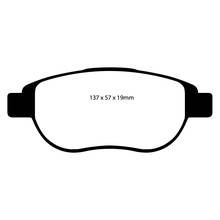 EBC Greenstuff передние тормозные колодки для Peugeot 307/308/207/208/Citroen C4/DS3/DS4/DS5