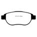 EBC Greenstuff передние тормозные колодки для Peugeot 307/308/207/208/Citroen C4/DS3/DS4/DS5