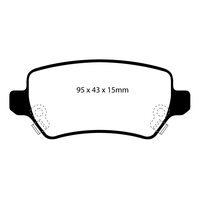 EBC GreenStuff задние тормозные колодки для Opel Astra H/Astra H OPC/Kia Ceed (JD) (под 262-302мм диск)