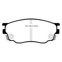 EBC Greenstuff передние тормозные колодки для Mazda 6 1.8/2.0td (GG/GY) (под 274мм диск)