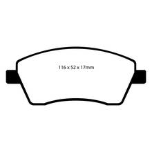 EBC GreenStuff передние тормозные колодки для Renault Clio (mk3/mk4)/Logan/Duster/Lada Largus/Vesta/Nissan Micra (k12/k14)/Note