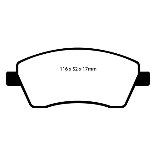 EBC GreenStuff передние тормозные колодки для Renault Clio (mk3/mk4)/Logan/Duster/Lada Largus/Vesta/Nissan Micra (k12/k14)/Note EBC GreenStuff передние тормозные колодки для Renault Clio (mk3/mk4)/Logan/Duster/Lada Largus/Vesta/Nissan Micra (k12/k14)/Note