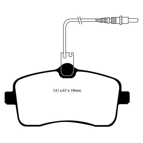 EBC Greenstuff передние тормозные колодки для Peugeot 407/407 Coupe (2004-2011)