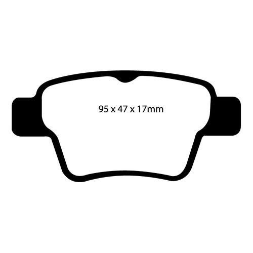 EBC Greenstuff задние тормозные колодки для Peugeot 307/207/Citroen C4 (под 249мм диск) EBC Greenstuff задние тормозные колодки для Peugeot 307/207/Citroen C4 (под 249мм диск)