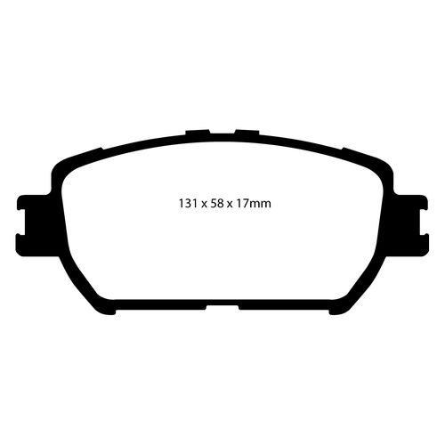 EBC Greenstuff Передние тормозные колодки для Toyota Camry V30 EBC Greenstuff Передние тормозные колодки для Toyota Camry V30