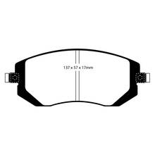 EBC Greenstuff передние тормозные колодки для Subaru Impreza/Forester/Legacy/Outback (под 277/294мм диск)