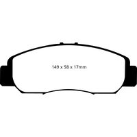 EBC Greenstuff передние тормозные колодки для Honda Civic 1.8L (mk8)/Stepwagon