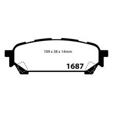 EBC Greenstuff задние тормозные колодки для Subaru Forester 2.0/2.5turbo (SG) (под 266мм диск)