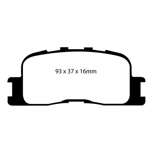 EBC Greenstuff задние тормозные колодки для Toyota Camry (V30)/Windom (01-06) EBC Greenstuff задние тормозные колодки для Toyota Camry (V30)/Windom (01-06)