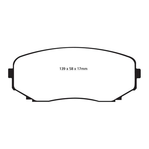 EBC Greenstuff передние тормозные колодки для Mazda CX7/CX9 (mk1/mk2)/Ford Edge