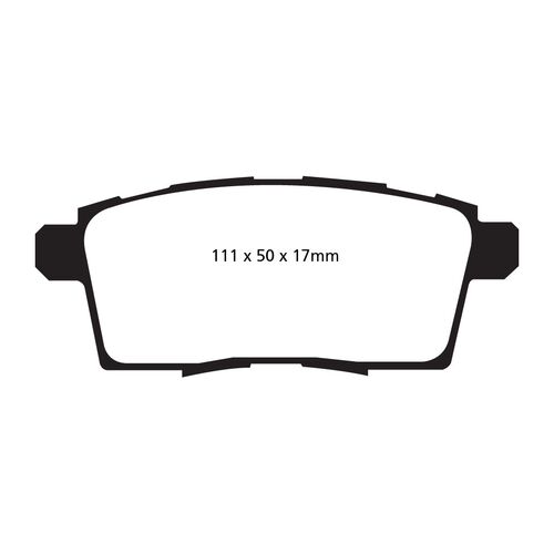 EBC Greenstuff задние тормозные колодки для Mazda CX7/CX9 (mk1)