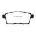 EBC Greenstuff задние тормозные колодки для Mazda CX7/CX9 (mk1)