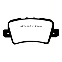 EBC Greenstuff задние тормозные колодки для Honda Civic (mk8) FN/FK