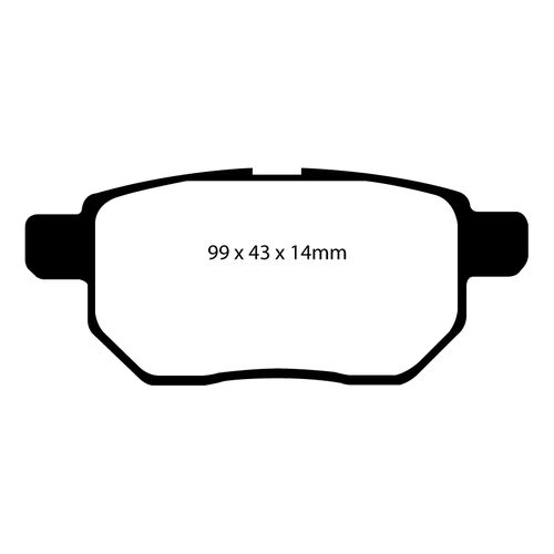 EBC Greenstuff задние тормозные колодки Toyota Corolla (08-19)/Prius (w30/w50)/Auris/Yaris EBC Greenstuff задние тормозные колодки Toyota Corolla (08-19)/Prius (w30/w50)/Auris/Yaris