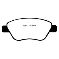 EBC Greenstuff передние тормозные колодки для Opel Corsa (D) 1.0-1.4L