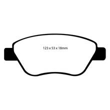 EBC Greenstuff передние тормозные колодки для Opel Corsa (D) 1.0-1.4L